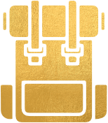 backpack gold